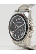 Buy Emporio Armani Men’s Chronograph Quartz Stainless Steel Black Dial 44mm Watch 6098 in Pakistan