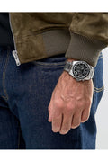 Buy Emporio Armani Men’s Chronograph Quartz Stainless Steel Black Dial 44mm Watch 6098 in Pakistan