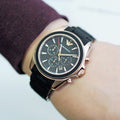 Buy Emporio Armani Men’s Analogue Quartz Silicone & Stainless Steel Black Dial 44mm Watch AR6066 in Pakistan