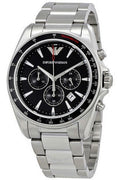 Buy Emporio Armani Men’s Chronograph Quartz Stainless Steel Black Dial 44mm Watch 6098 in Pakistan