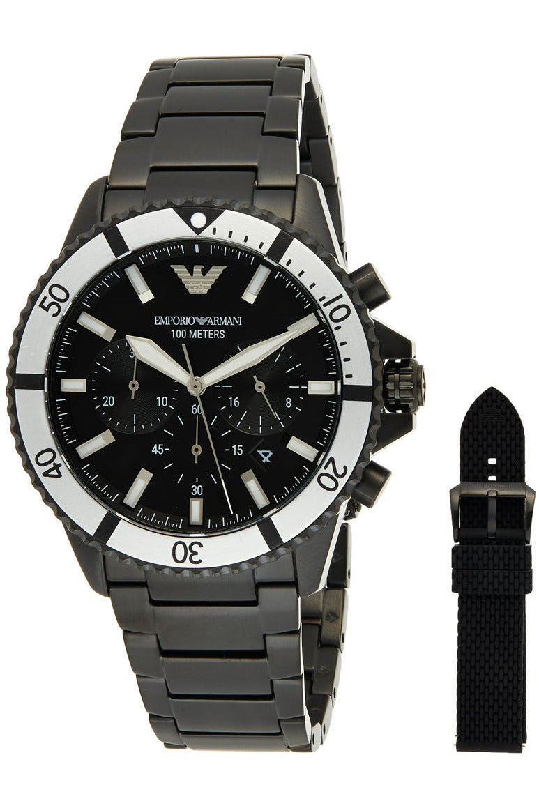 Buy Emporio Armani Men’s Quartz Stainless Steel Black Dial 43mm Watch AR80050 in Pakistan