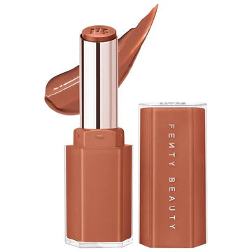 "Glossy, Hydrating Lipstick with Vitamin E and Shea Butter for Smooth Lips"


