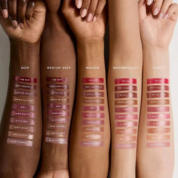 "Close-Up of Lipstick Showing Smooth, Hydrating Formula with Shea Butter"

