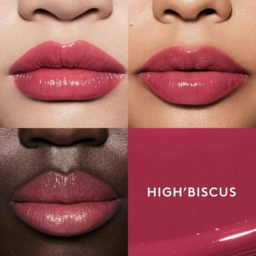 "Lipstick Swatch Displaying Vibrant Color and Luscious Shine"

