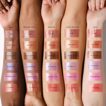 Glossy lipstick in sleek packaging shown with cap open