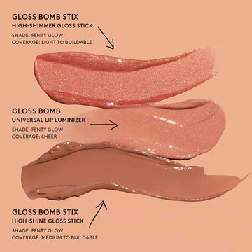 Bullet of lipstick showing creamy texture and shine