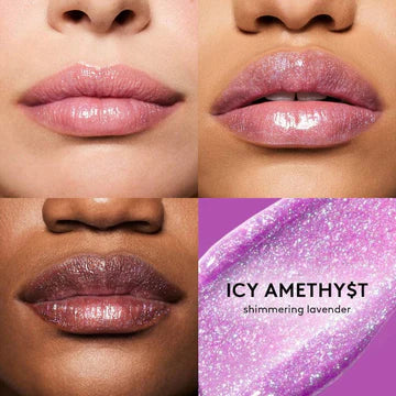 Before and after of lips with and without the lipstick
