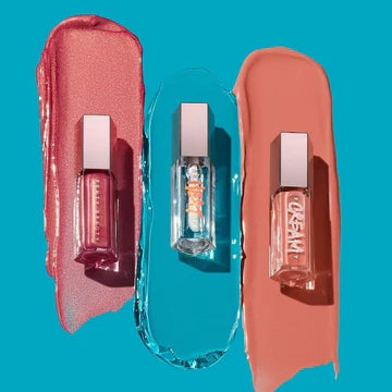 "Hand Swatch of Gloss Bomb Trio Showing Vibrant Colors and Shine"

