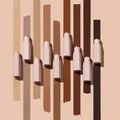 A model applying the contour stick, demonstrating its smooth, blendable texture on the cheekbones.

