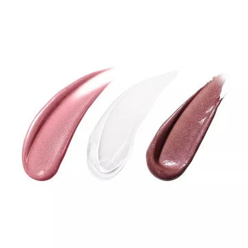 "Gloss Bomb Trio with Fan-Favorite Shades Fu$$y, Hot Chocolit, and Glass Slipper"

