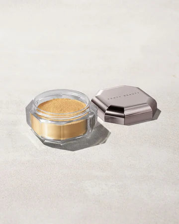 Swatches of different powder shades on skin