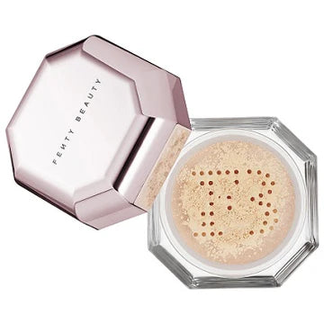 Swatches of different powder shades on skin