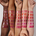 A before-and-after image showing lips without and with the lip stain for a visible difference.

