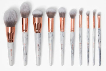 BH Cosmetics - Marble Luxe 10 Piece Brush Set