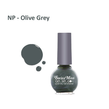 Swiss Miss - Nail Enamel Get Set Go - Olive Grey F-405