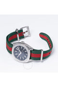 Buy Gucci Men's Swiss Made Quartz Nylon Strap Black Dial 41mm Watch YA142305 in Pakistan