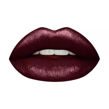 HUDA BEAUTY Demi Matte Cream Lipstick in sleek gold packaging