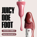 Close-up of Huda Beauty Mini Glossiest Lip Gloss doe-foot applicator showing precision tip for smooth application