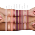 HUDA BEAUTY's The New Nude Palette with nine versatile shades (DARE to TOALE) offering matte, shimmer and satin finishes for creating both natural and dramatic eye looks
