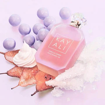 KAYALI Vanilla Royale 64 bottle with patchouli and amber notes