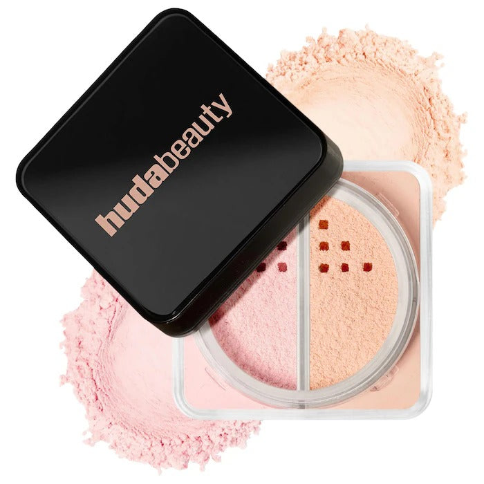 HUDA BEAUTY - Easy Bake Loose Powder Brightening + Correcting Duo - Cherry Peach