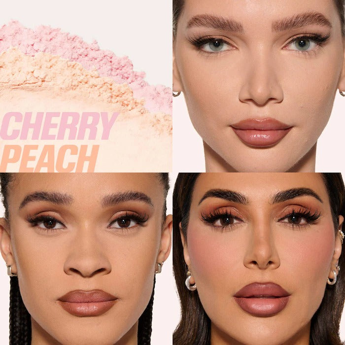 HUDA BEAUTY - Easy Bake Loose Powder Brightening + Correcting Duo - Cherry Peach