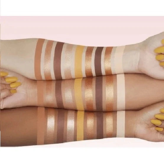 HUDA BEAUTY Toffee Brown Obsessions eyeshadow palette with warm caramel and chocolate shades