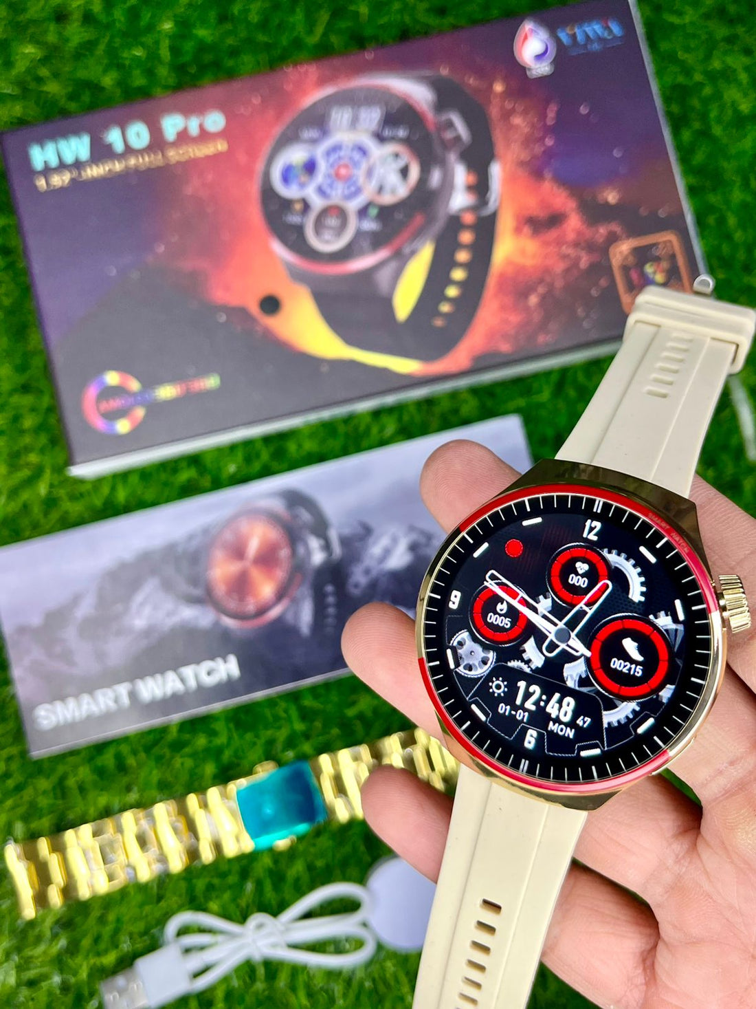 HW10 Pro Smart Watch With Chain Strap