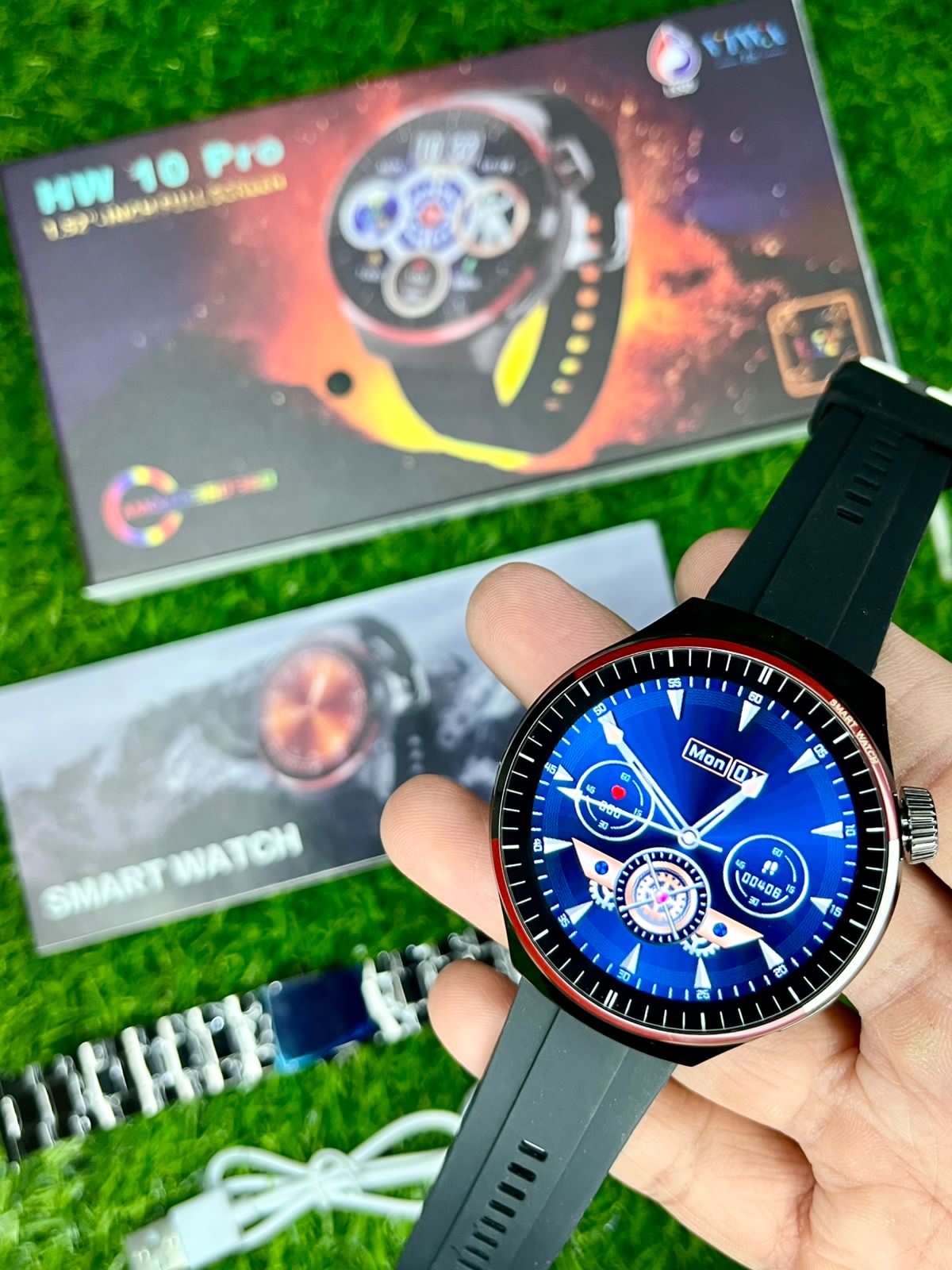 HW10 Pro Smart Watch With Chain Strap
