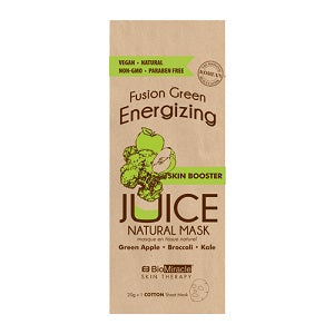 BioMiracle -  Fusion Green Energizing Juice Natural Mask - 5 Cotton Sheet Mask