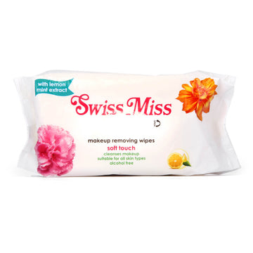 Swiss Miss - Makeup Remover Wipes With Lemon Mint Extract - 60Pcs