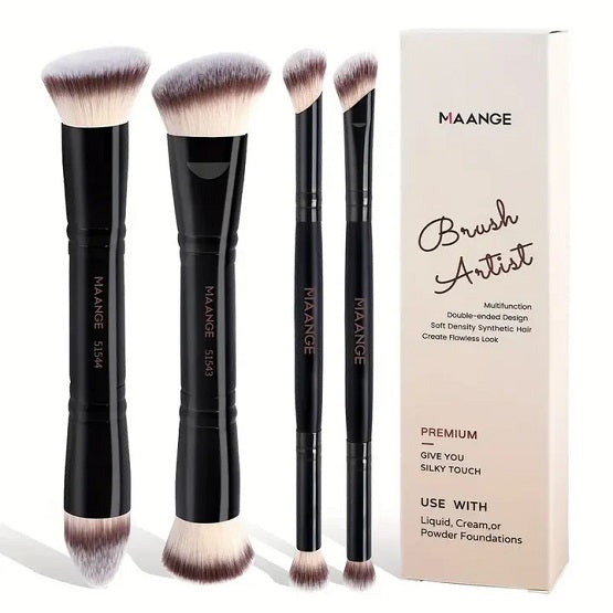 MAANGE - Foundation Premium Brush Set - 4 Piece