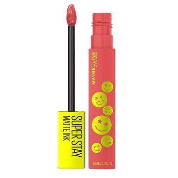 Variety of SuperStay Matte Ink™ shades arranged on a flat surface in a fan-like spread

