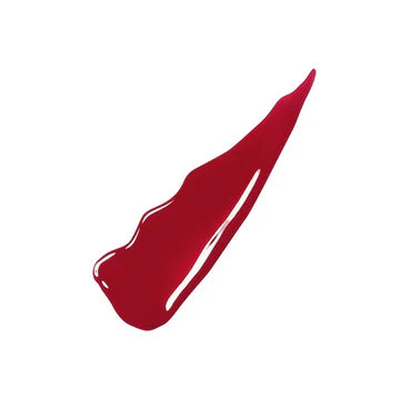 “Maybelline Super Stay Vinyl Ink lipstick in shade 10 Lippy with bold pink-red swatch on white background”

