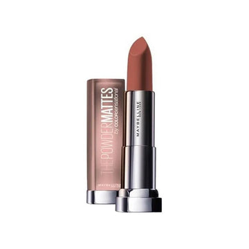 Maybelline The Creamy Mattes lipstick shown in open bullet with rich, velvety finish visible

