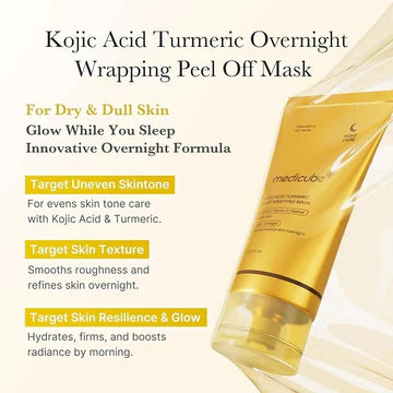 Medicube night care mask tube on a white background