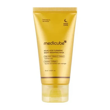 Medicube night care mask tube on a white background