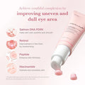 Cosmetic tube with skincare benefits on a light pink background