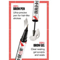 Build-A-Brow dual-ended tool with pen and clear gel cap open

