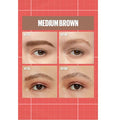 Model applying brow pen to sparse eyebrow area


