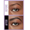 Before and after image showing sparse to defined brows

