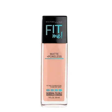 Model applying foundation with a makeup sponge for smooth coverage

