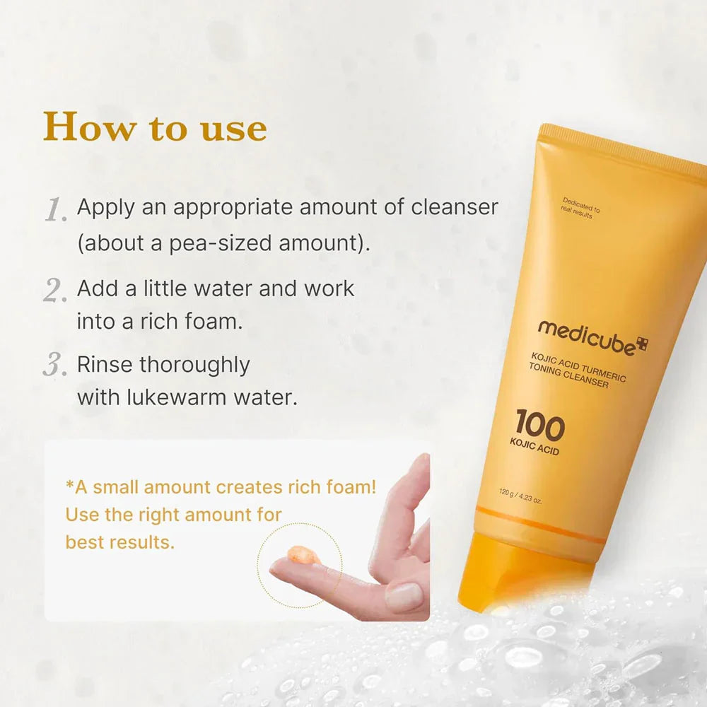 Buy Medicube Kojic Acid Turmeric Toning Cleanser in Pakistan