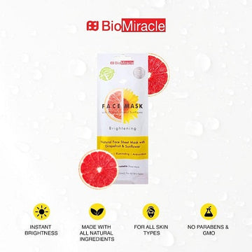 BioMiracle -  Natural Brightening Mask - Single Sheet