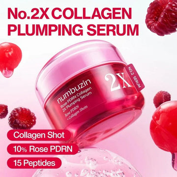 Numbuzin - No.2 Rose PDRN Collagen 2X Plumping Serum - 30ml