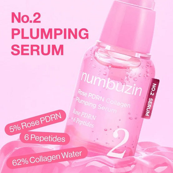 Numbuzin - No.2 Rose PDRN Collagen Plumping Serum - 30ml