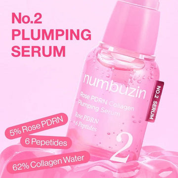 Numbuzin - No.2 Rose PDRN Collagen Plumping Serum - 30ml