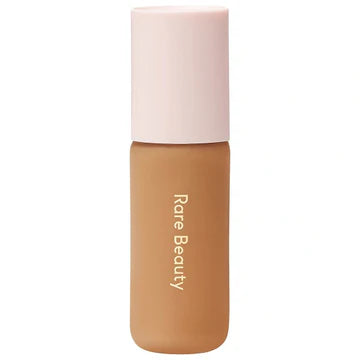 Model wearing the product with a glowing, natural finish