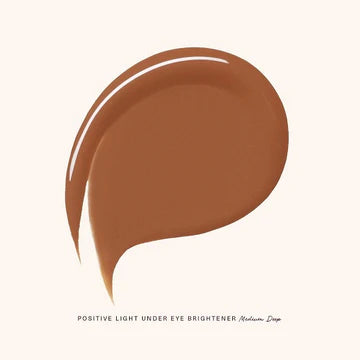 Swatch of liquid brightener in different skin tone shades

