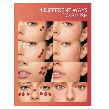 SHEGLAM Color Bloom Dayglow Liquid Blush in 'Rose Ritual,' housed in a sleek, matte-finish tube with bold white typography reading '4 DIFFERENT WAYS TO BLUSH.' The compact design features a precision doe-foot applicator for controlled application, ideal for on-the-go touch-ups